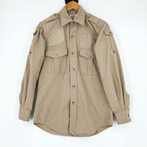 VTG 60s Abercrombie & Fitch Safari Button Up Shirt Small Shacket Utility Outdoor
